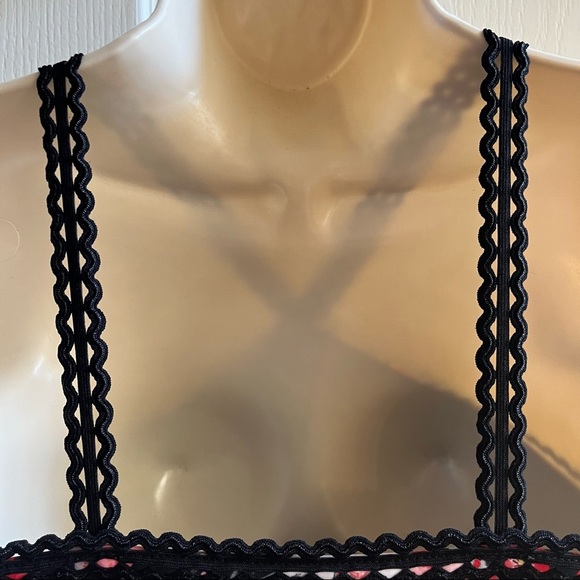 🏷️Sadie Jane Womens leotard Sz Small “the chain” style black, flowers - Picture 7 of 8